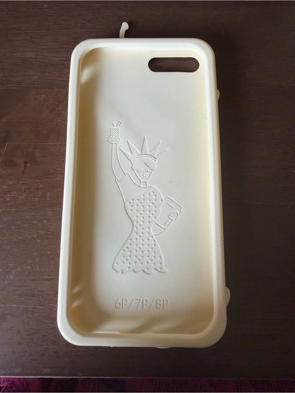 Wiggle Wiggle Blue Cake Slice Silicone iPhone Case